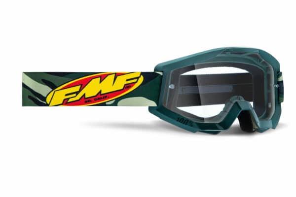 FMF Powercore MX Goggle Assault Camo Clear Lens