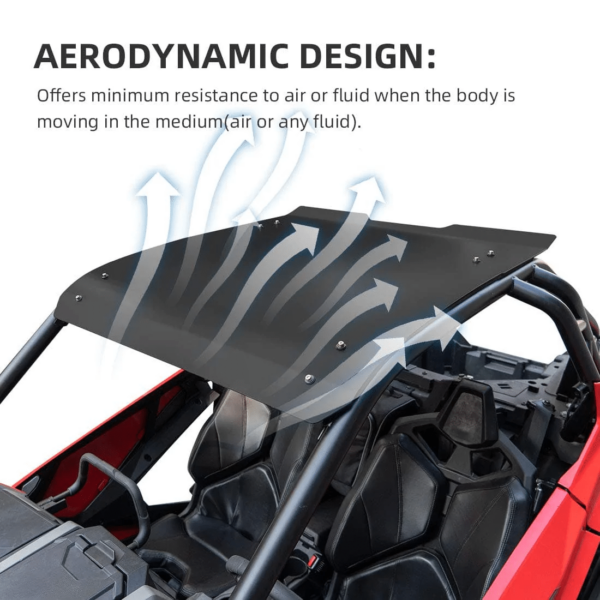 Aluminum Black Hard Roof Top Compatible With 2 Seater Polaris RZR PRO XP and Turbo R 2020-2023 Design