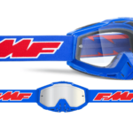 FMF Powerbomb MX Offroad Goggle Rocket Blue Clear Lens Dirt Bike Off Road ATV UTV