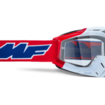 FMF Powerbomb MX Offroad Goggles Red US of A Clear Lens