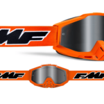FMF PowerBomb MX Offroad Goggles - Rocket Orange / Silver Mirror Lens