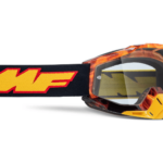 FMF Powerbomb MX Offroad Goggles Yellow Spark Clear Lens
