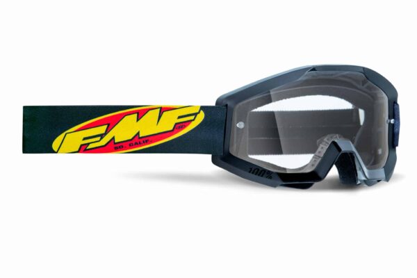 FMF Powercore MX Goggle Black Clear Lens