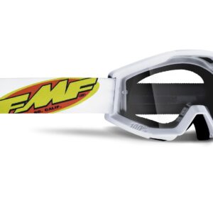 FMF Powercore MX Goggle White Clear Lens