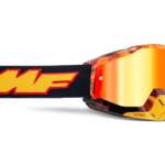FMF Racing PowerBomb MX Offroad Goggles - Orange Spark / Red Mirror Lens