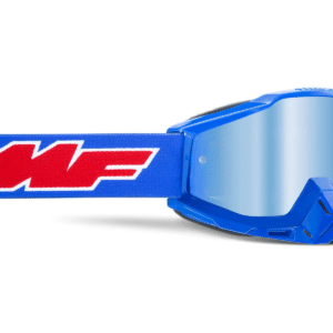 FMF Racing PowerBomb MX Offroad Goggles - Rocket Blue / Blue Mirror Lens