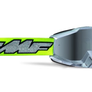 FMF Racing PowerBomb MX Offroad Goggles - Rocket Lime / Silver Mirror Lens
