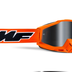 FMF Racing PowerBomb MX Offroad Goggles - Rocket Orange / Silver Mirror Lens