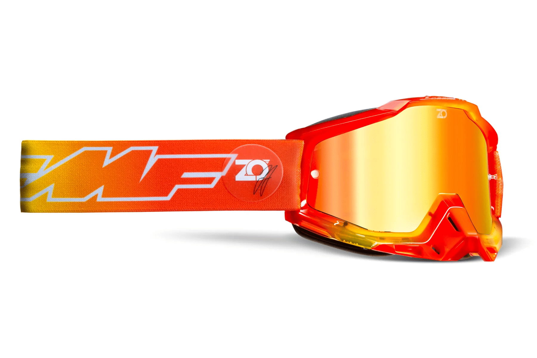 FMF Racing PowerBomb MX Offroad Osborn Goggles - Orange / Red Mirror Lens