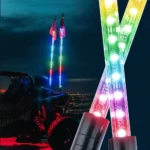 2 Pc LED Whip Lights Compatible With ATV/UTV/RZR - 5 FT & RGB