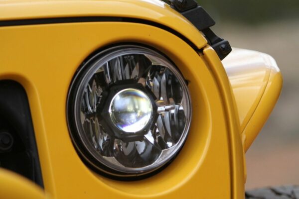 KC HiLiTES 7" Gravity LED Pro - 2 Headlights Lights - SAE/ECE - 40W Driving Beam - Universal / 07-18 Jeep JK