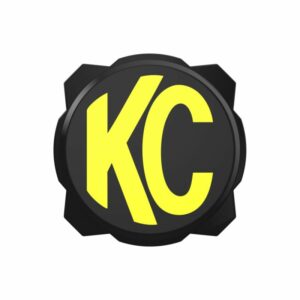 KC HiLites 6" Pro6 Gravity Black / Yellow KC Logo Light Shield Covers - 5111