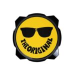 KC HiLites 6" Pro6 Gravity Light cover - 50th Anniversary Smiley Face- Yellow / Black KC Logo - 5114