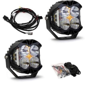 Baja Designs 297803 LP4 Pro Series LED Lights Clear Driving Combo PAIR with harness