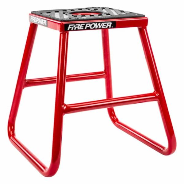 Motorcycle Dirt Bike Fire Power MX Moto Lift Stand - Red