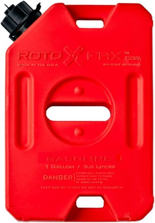RotopaX RX-1G 1 Gallon Capacity Gasoline Fuel Utility Container - RED