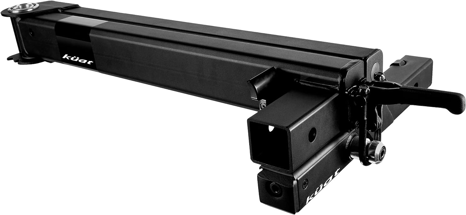 Kuat Pivot 2″ Hitch Receiver Swing Away Extension for Cargo Carrier Baskets and Bike Racks (Driver Side)